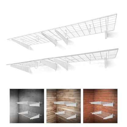 72 in. W x 18 in. D Wall Mounted Garage Wall Shelving w