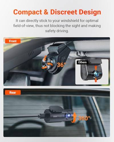 S1 Pro 60fps Dash Cam Front and Rear