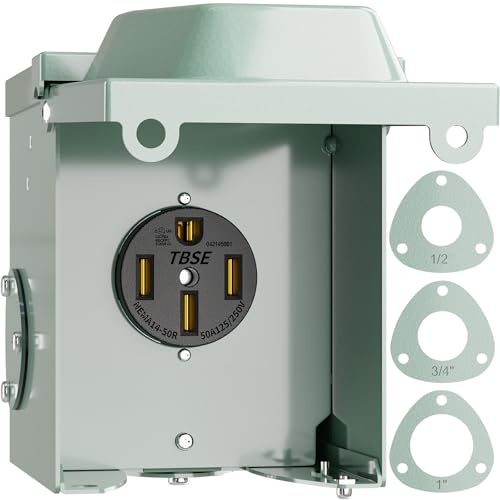 50 Amp RV Power Outlet Box