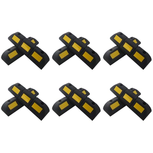 Heavy Duty Rubber Parking Stopper 12 Pack