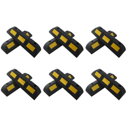 Heavy Duty Rubber Parking Stopper 12 Pack