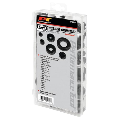 W5214 125 Piece Rubber Grommet Assortment Kit