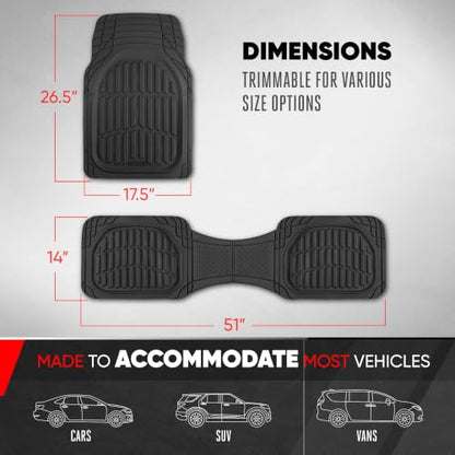 FlexTough LITE Rubber Car Mats Full Set
