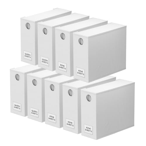 9 Pack Bed Sheet Organizers and Storage (9 Count)
