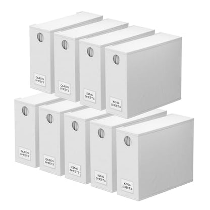 9 Pack Bed Sheet Organizers and Storage (9 Count)