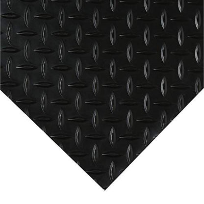 BLT G Floor Diamond Garage Floor Mat 75 Mil 7.5' x 17' Midnight Black