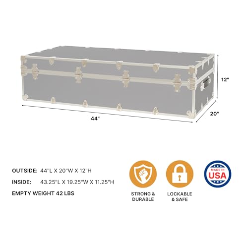 Rhino Trundle Storage Trunk with Wheels
