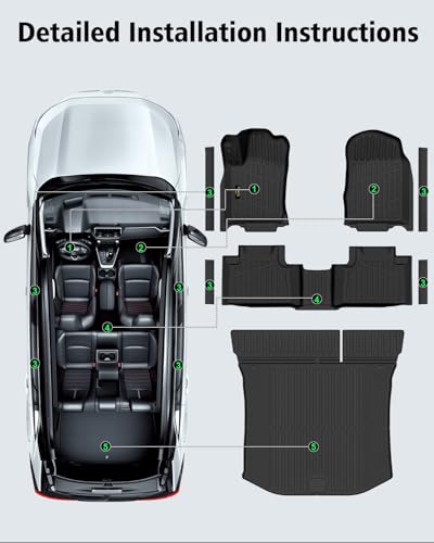 Floor Mats & Cargo Mat for Jeep Grand Cherokee & Dodge Durango 2016