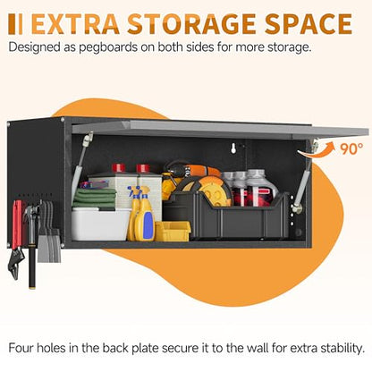 Metal Garage Wall Cabinet with Up
