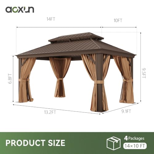 10' X 14' Hardtop Gazebo with Drainage
