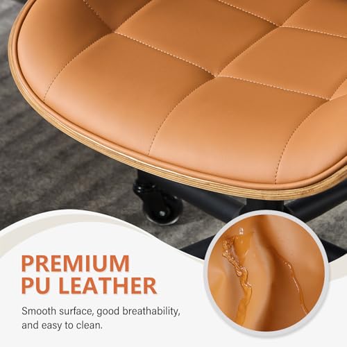 Home Office Desk Chair with Rubber Wheels