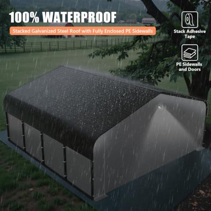 20x20 Heavy Duty Metal Carport