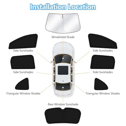 Car Window Shades for Honda CRV 2017 (8 Count)