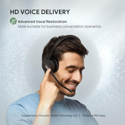 BH70 UC Wireless Bluetooth Headset with AI Microphone Flip