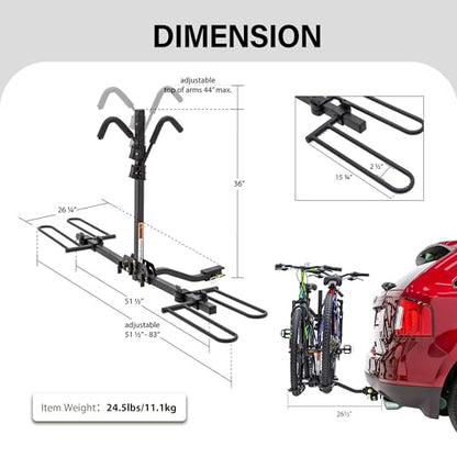 Foldable 2 Bike Rack