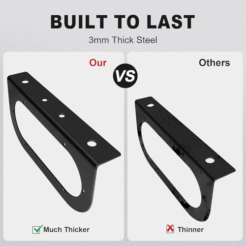 T012 Trailer Light Bracket for 6 Inch Oval LED Trailer Lights (2 Count)
