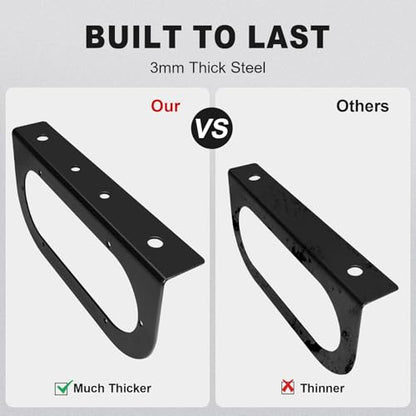 T012 Trailer Light Bracket for 6 Inch Oval LED Trailer Lights (2 Count)
