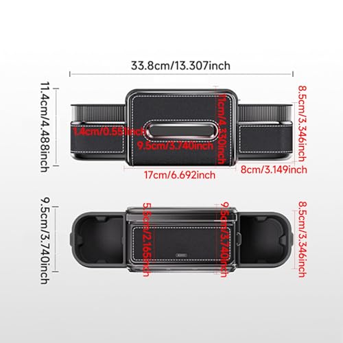 6-in-1 Car Headrest Backseat Organizer, Back Seat Car Organizer and Storage