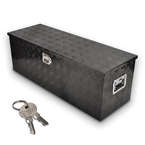 44In Aluminum Tool Box Flatbox for Truck Bed Car Outdoor ToolBox