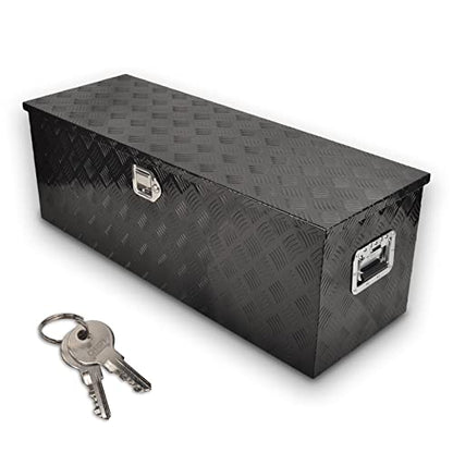 44In Aluminum Tool Box Flatbox for Truck Bed Car Outdoor ToolBox