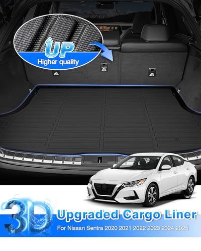 Floor Mats and Cargo Liner Fit for Nissan Sentra 2020 2021 2022 2023 2024 2025 2026 All Weather Floor Mat for Nissan Sentra Accessories Heavy Duty Carpet Protection
