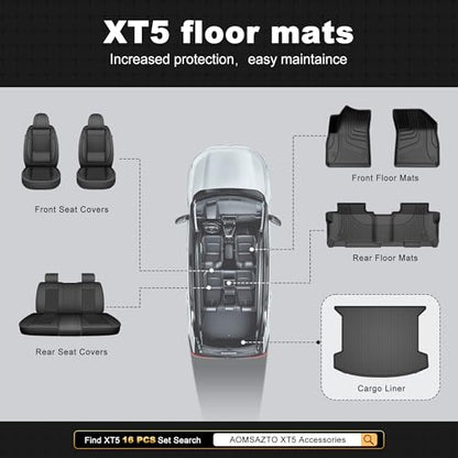 Cargo Mat fit for Cadillac XT5 2017 (8 Count)