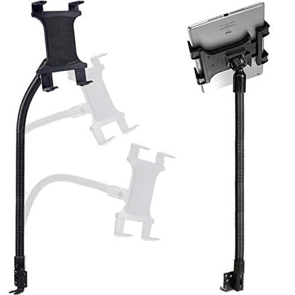 Heavy Duty Flexible 22“ Aluminum gooseneck ELD compliant car truck fleet floor seat bolt tablet mount for Apple iPad Air Pro Mini Microsoft Surface Pro