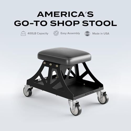 Vyper Low Pro Garage Stool with Removable Seat for Mechanics