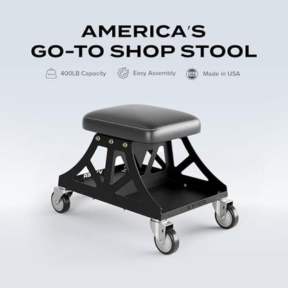 Vyper Low Pro Garage Stool with Removable Seat for Mechanics