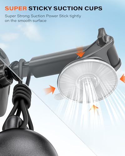Suction Cup Car Phone Holder for Dashboard & Windshield