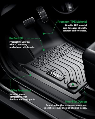 Floor Mats for Kia Sorento 7 Seat 2020 2019 2018 2017 2016