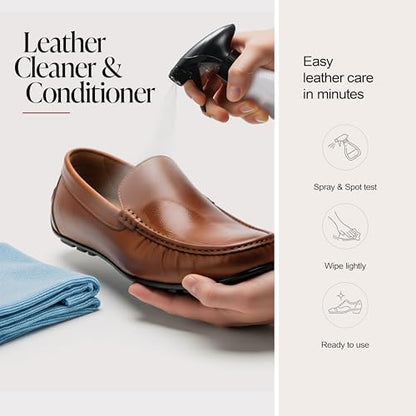 3-in-1 Leather Cleaner & Conditioner (22 oz) - Restores Natural Oils, Removes Stains and Hides Scuffs (22 Fl Oz)