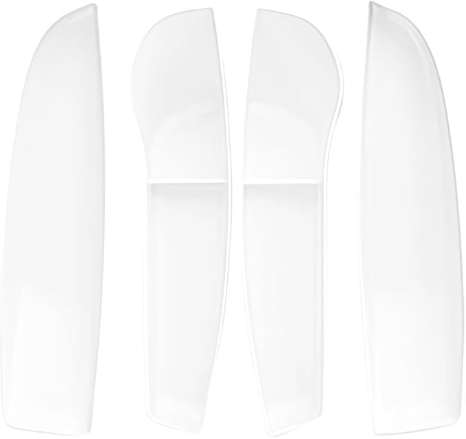 GGCLIMAX Car Organizer 4pcs Car Door Side Storage Box Compatible with Tesla Model 3 Highland 2024 TPE Front Rear Door Organizer Tray Interior Accessories(4 Pcs WHITE)