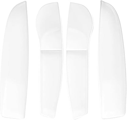 GGCLIMAX Car Organizer 4pcs Car Door Side Storage Box Compatible with Tesla Model 3 Highland 2024 TPE Front Rear Door Organizer Tray Interior Accessories(4 Pcs WHITE)