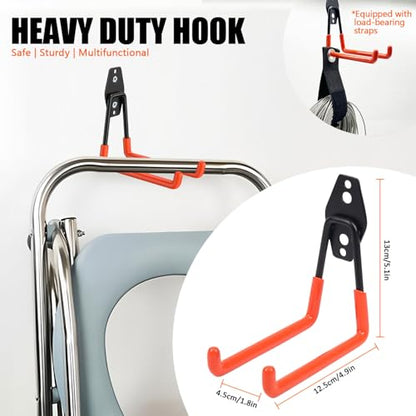 Heavy Duty Garage Storage Hooks 2 Pack Garage Tool Organizer Wall Mount (2 Count)