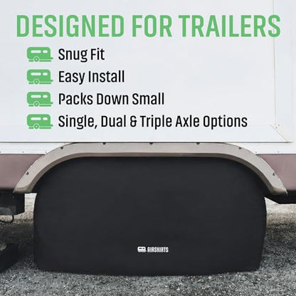 Dual Axle RV Tire Covers for Trailers