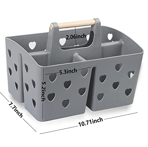 Portable Shower Caddy Plastic Shower Basket Organizer with Handle