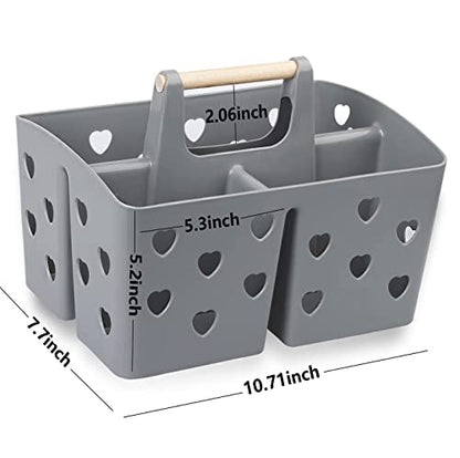 Portable Shower Caddy Plastic Shower Basket Organizer with Handle