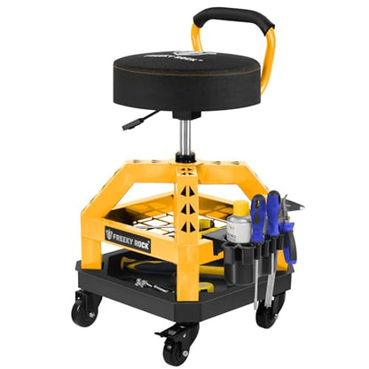 Rolling Shop Stool with Wheels