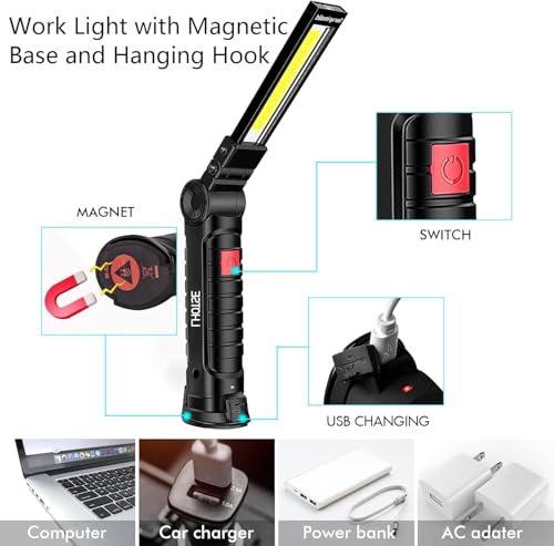Rechargeable LED Work Light (6 Count)