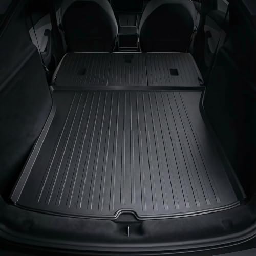 All Weather Cargo Liners for New 2025 2026 Tesla Model Y Juniper Trunk Mat with Front and Rear Frunk Trunk Tray Mats Protector Anti