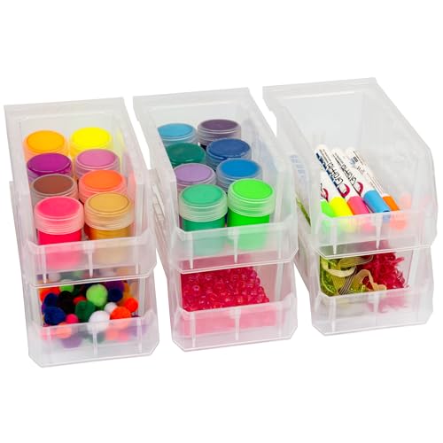 Small Stackable Plastic Storage Bins