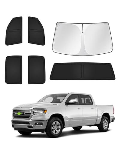 Sunshades for Dodge Ram 1500 Crew Cab 2019 (6 Count)