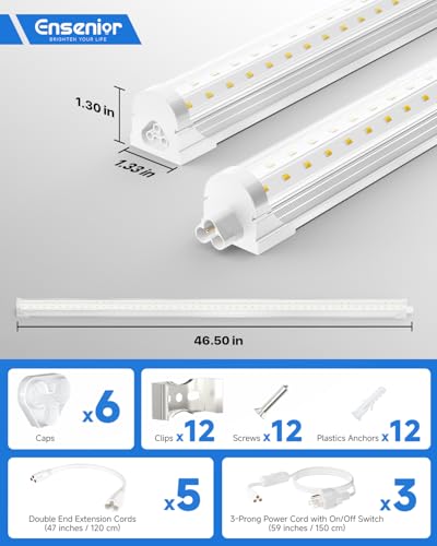 4FT LED Shop Lights (6 Count)