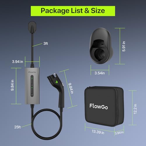 Level 2 EV Charger 40A J1772 Connector 9.6KW Electric Car Charger