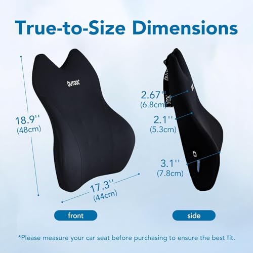 Patented Lumbar Support Pillow for Car