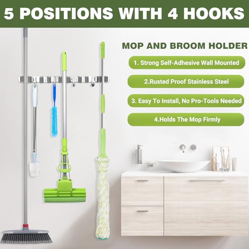 Broom Holder Wall Mount