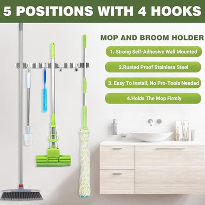 Broom Holder Wall Mount