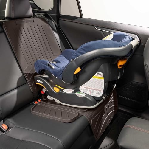 Child Car Seat Protector with Back Cocoa