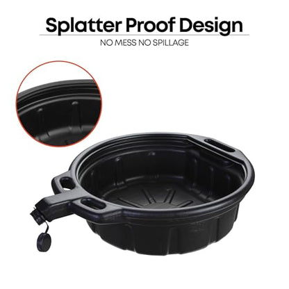 2 Gallon Oil Drain Pan with Anti